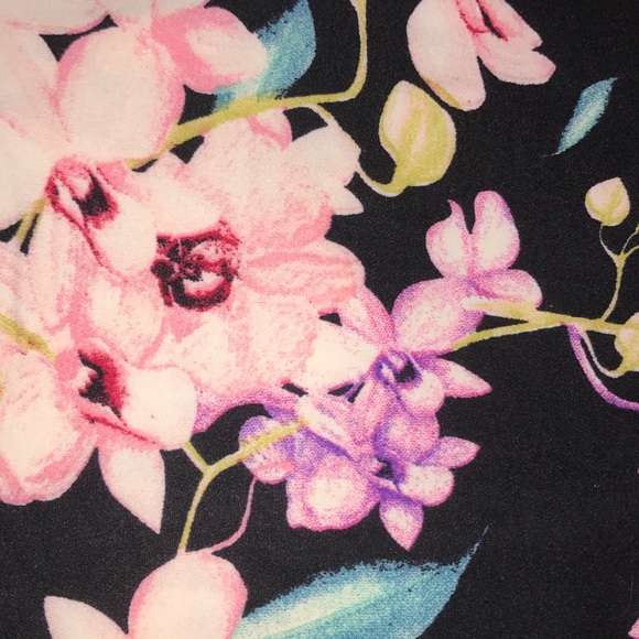 Leggings Multi Color Floral One Size Buttery Soft - Picture 2 of 2